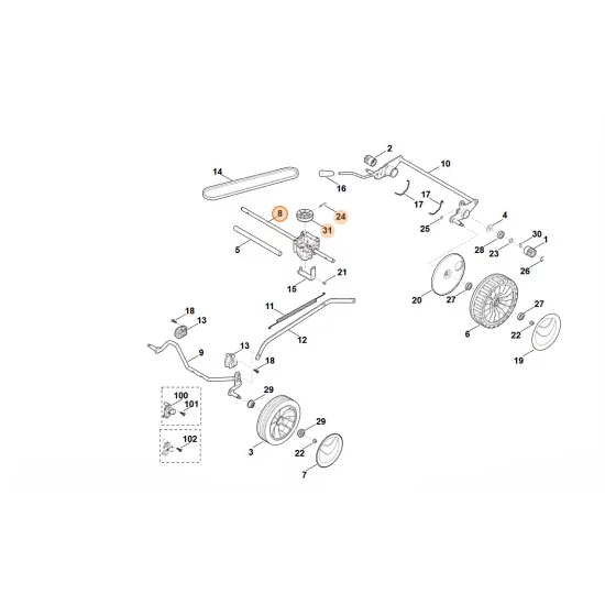 STIHL  Przekładnia 6350 640 0105